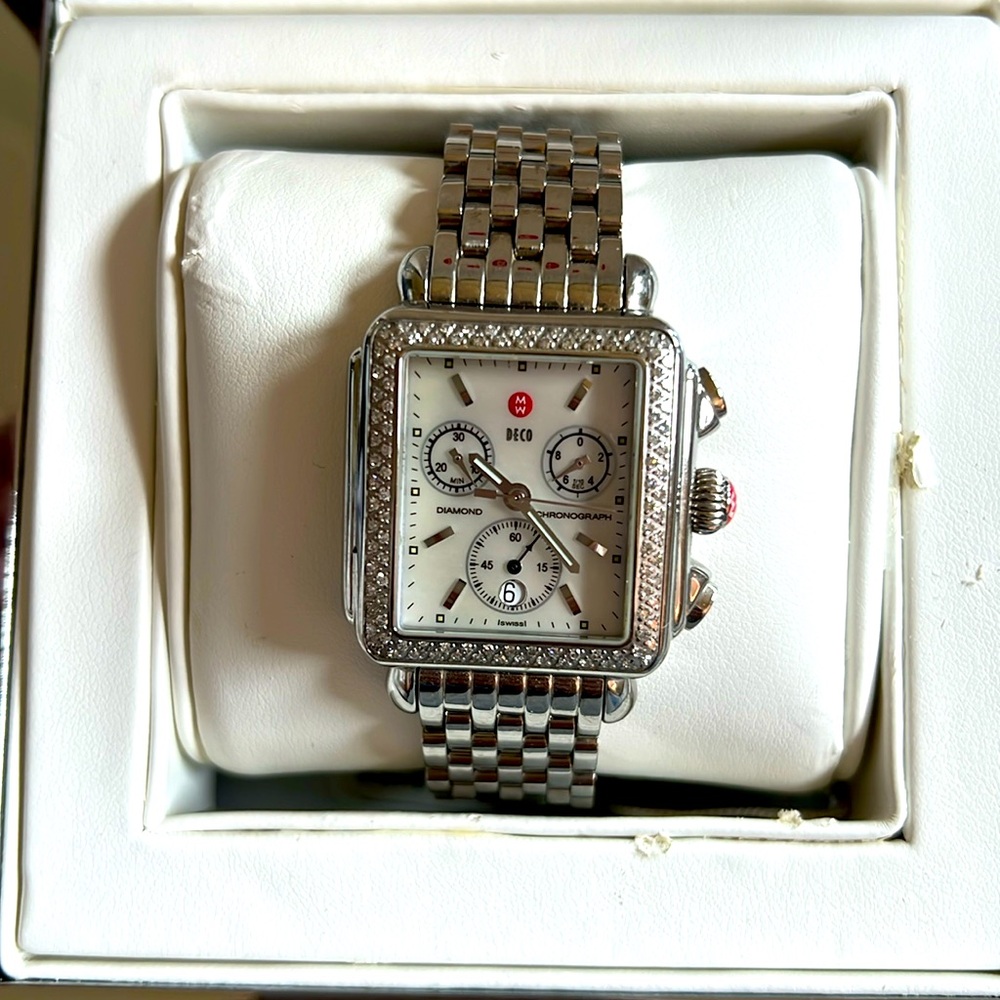 Michele Deco Diamond Watch